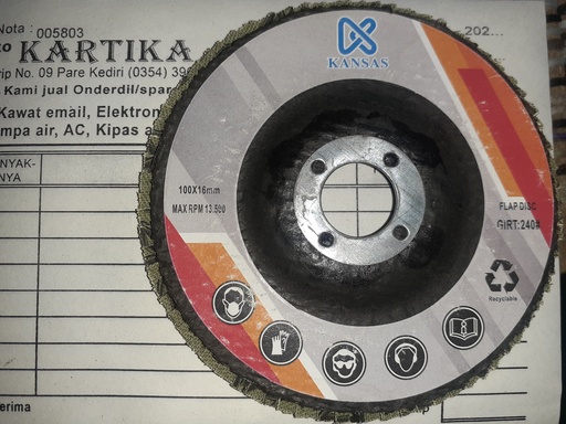 Amplas Susun Sirip Flapdisc 4" g.240 Kansas